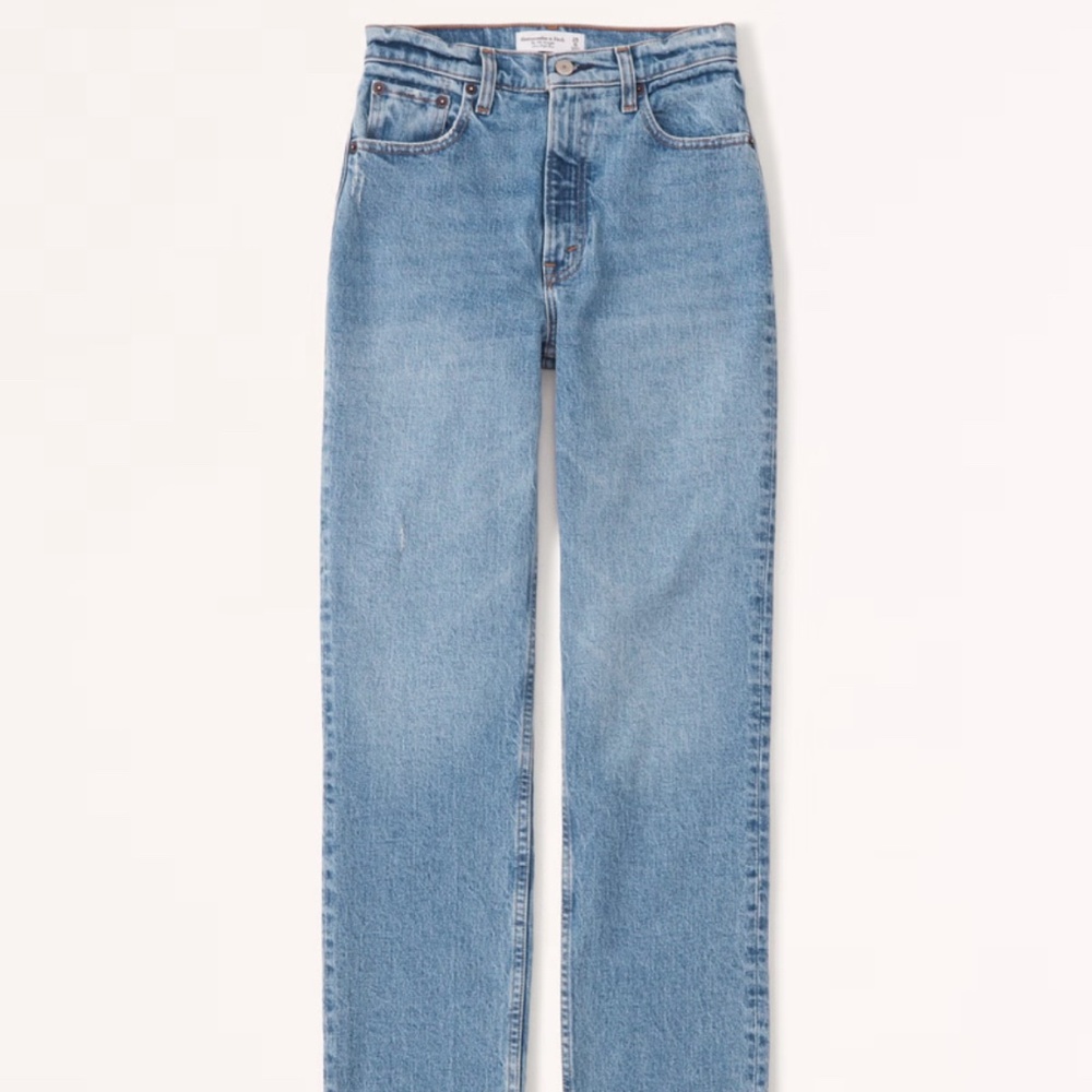 Abercrombie Ultra High Rise 90s Straight Jean Curve Love 27